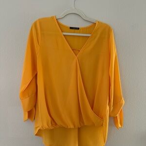 West Kei Vibrant Orange Blouse